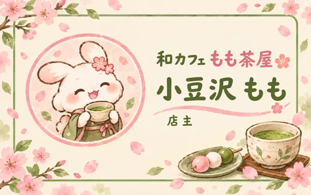 和カフェ ほんわかパステル名刺